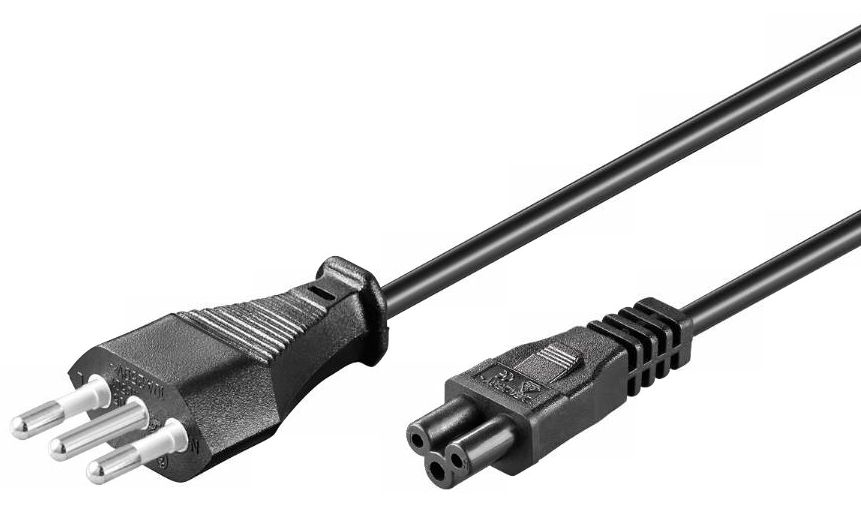 MicroConnect PE100830 3m C5-Koppler Schwarz Stromkabel, Ansicht 2