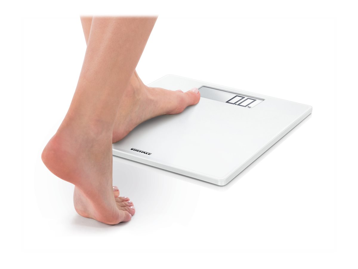 Soehnle Sense Safe 100 - Elektronische Personenwaage - 180 kg - 100 g - Weiß - kg - lb - ST - Quadratisch, Ansicht 4