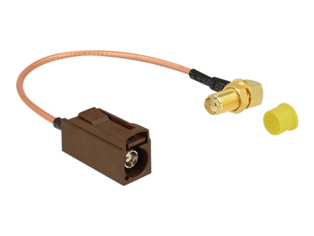 Delock Antennenkabel - FAKRA F-Stecker weiblich zu SMA männlich gewinkelt