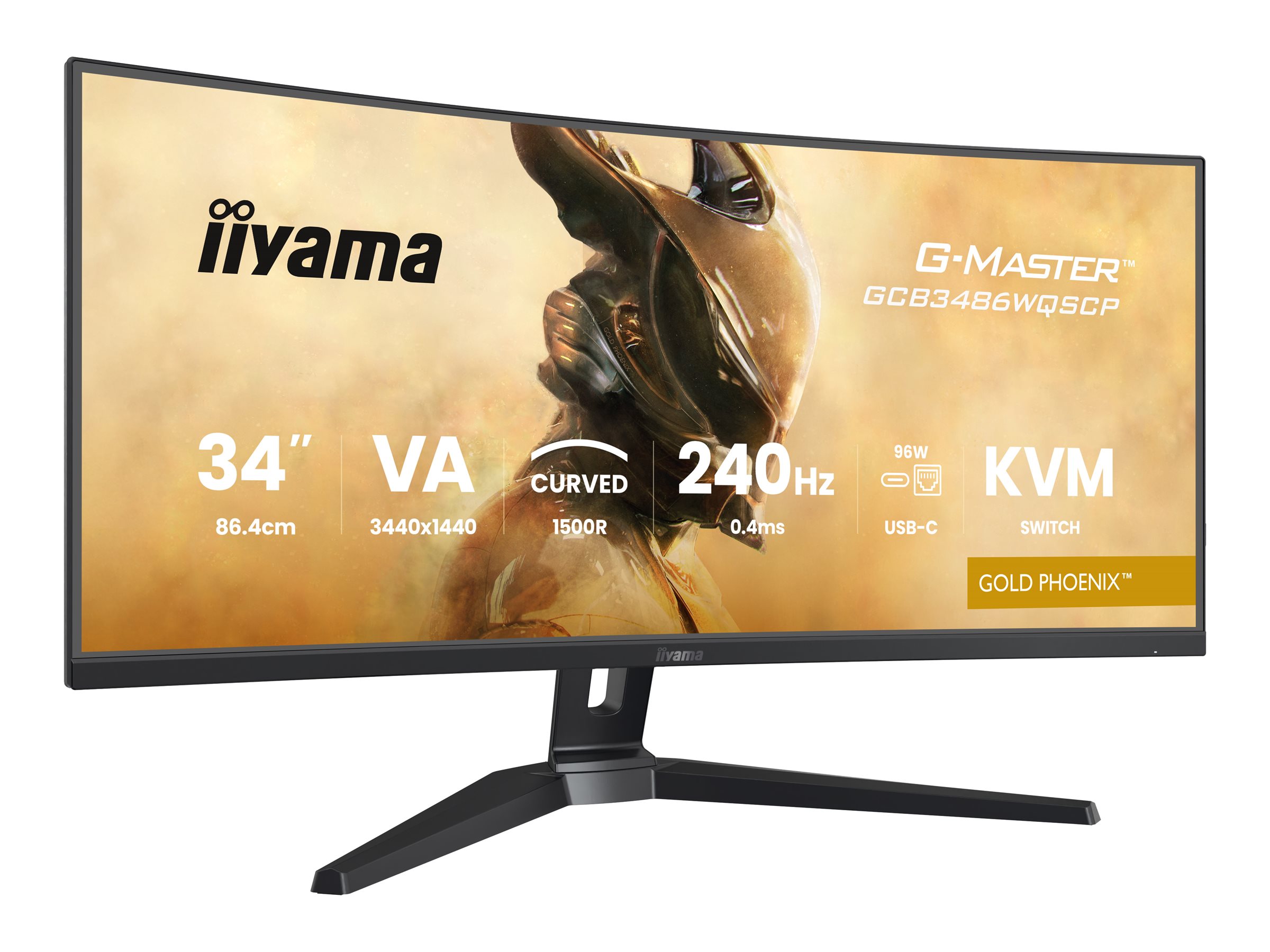 Iiyama G-MASTER Gold Phoenix GCB3486WQSCP-B1 - LED-Monitor - Gaming - gebogen - 86.4 cm (34), Ansicht 5