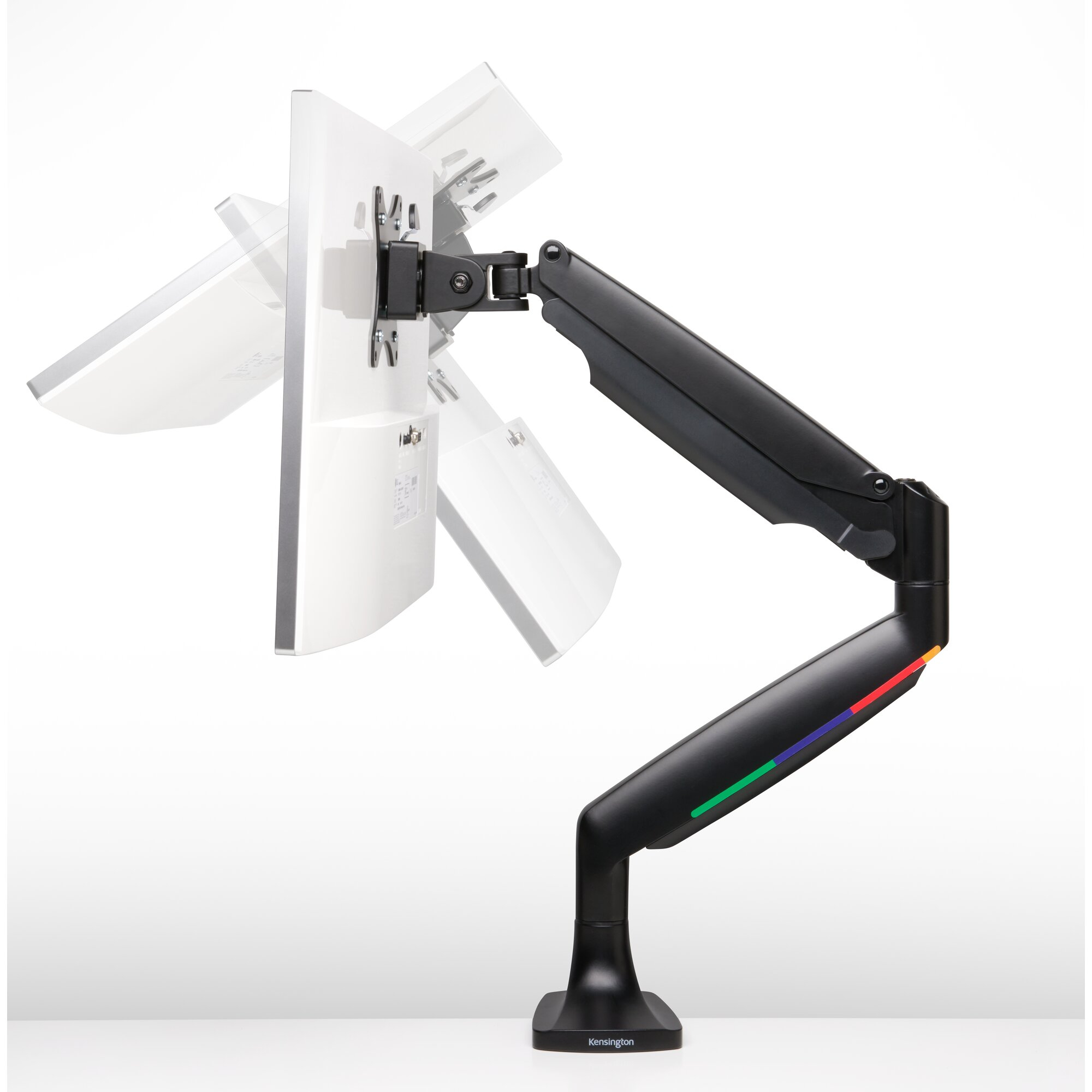 Kensington SmartFit One-Touch Height Adjustable Single Monitor Arm - Befestigungskit - einstellbarer Arm - für Monitor, Ansicht 2