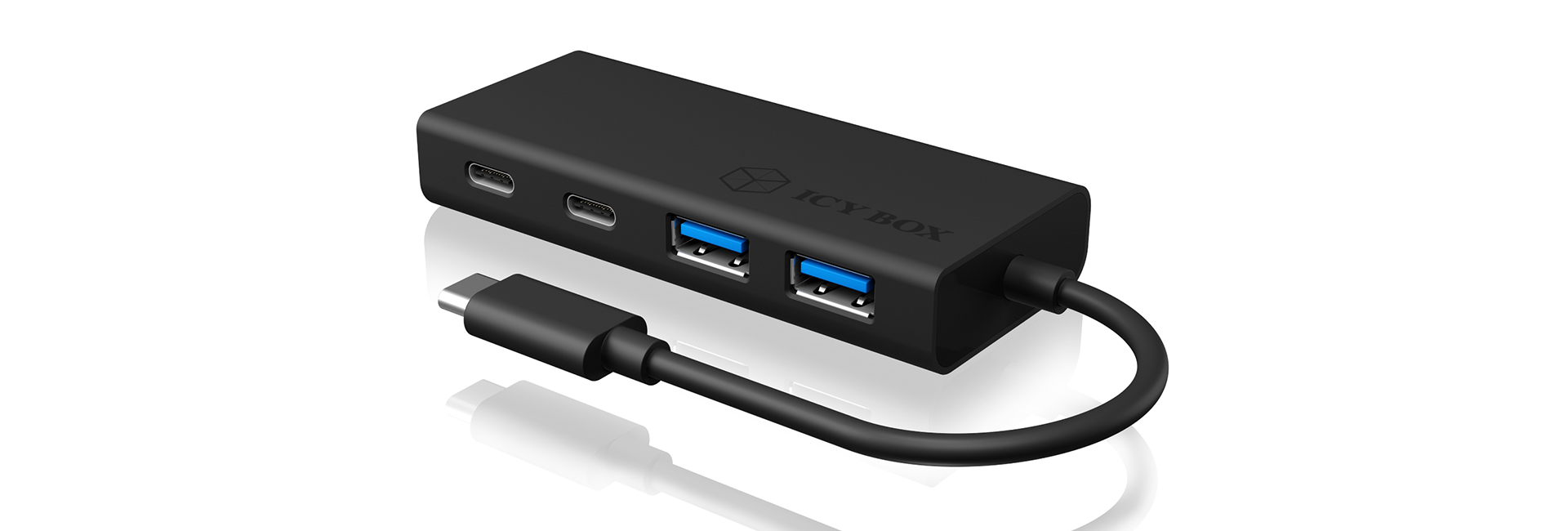 ICY BOX IB-HUB1426-CPD - Hub - 4 x SuperSpeed USB 3.0, Ansicht 4