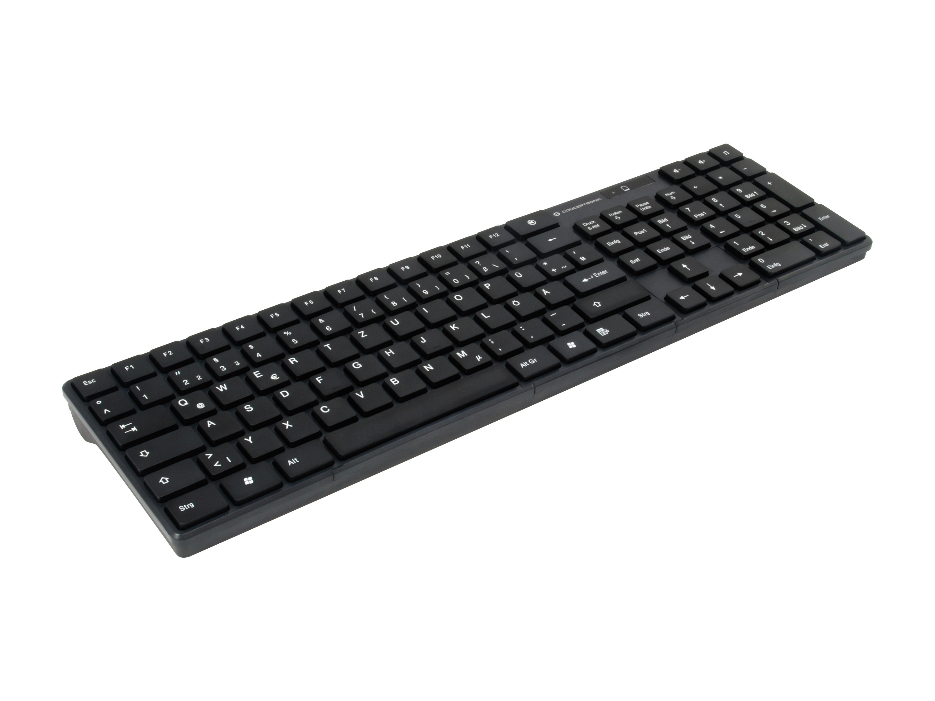 Conceptronic ORAZIO - Tastatur-und-Maus-Set - kabellos - 2.4 GHz Schwarz - TL: Deutsch, QWERTZ, Ansicht 2