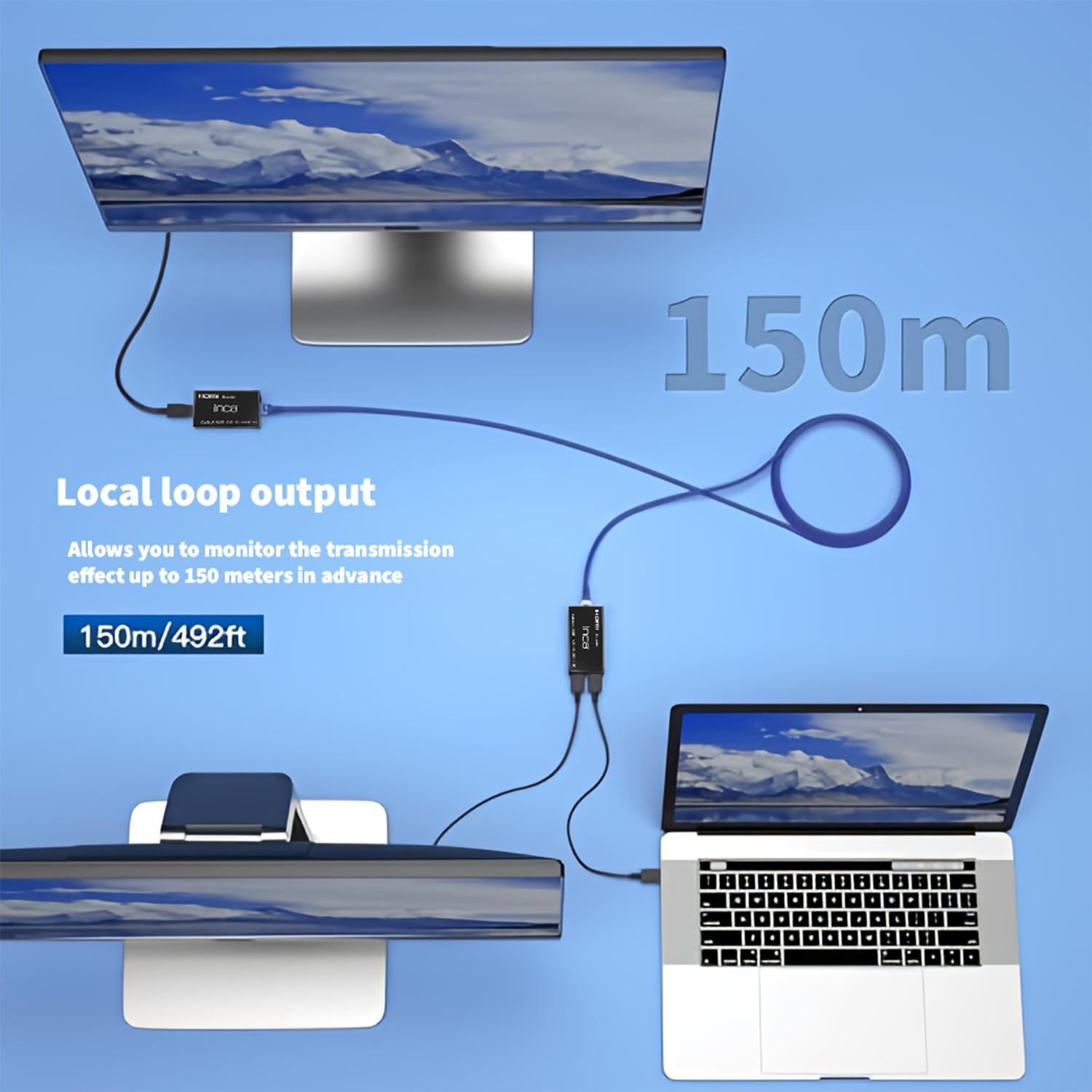 INCA Full HD Extender IEX-60 1080P/60Hz, Ansicht 4