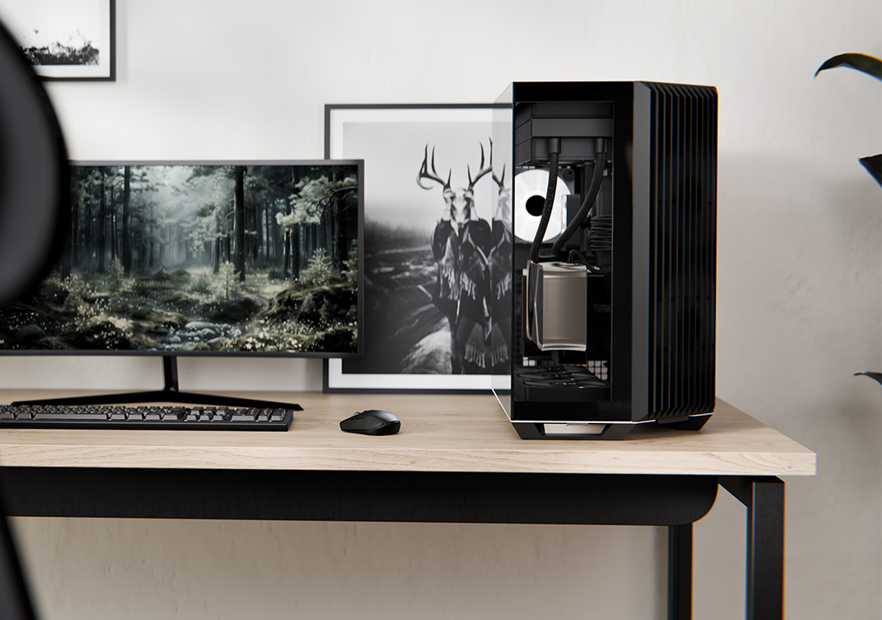 APNX Geh Midi V1-BK-V1 B/MicroATX/MiniITX - Midi/Minitower - Micro/Mini/Flex-ATX, Ansicht 2