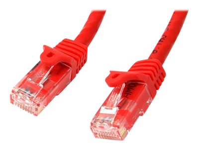 StarTech.com 2m CAT6 Ethernet Cable, 10 Gigabit Snagless RJ45 650MHz 100W PoE Patch Cord, CAT 6 10GbE UTP Network Cable w/Strain Relief, Red, Wiring is UL Certified/TIA - Category 6 - 24AWG (N6PATC2MRD)