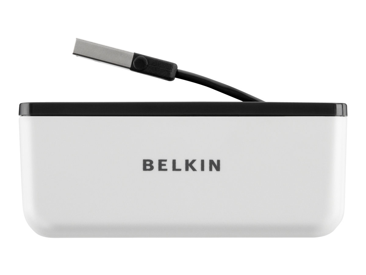 Belkin Travel - Hub - 4 x USB 2.0 - Desktop, Ansicht 4