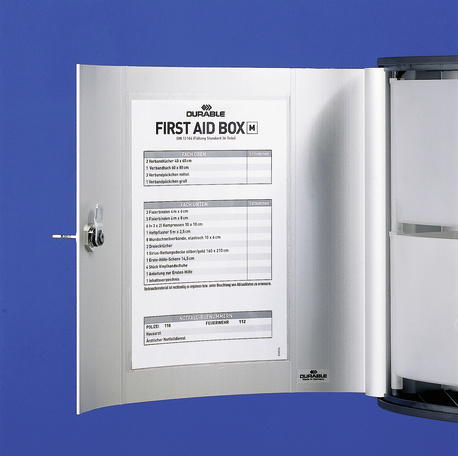 Durable FIRST AID BOX L - Silber - Aluminium - 302 mm - 118 mm - 400 mm, Ansicht 2