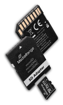 MEDIARANGE SD MicroSD Card UHS-1 Cl.10 inkl. Adapter - Micro SD, Ansicht 2