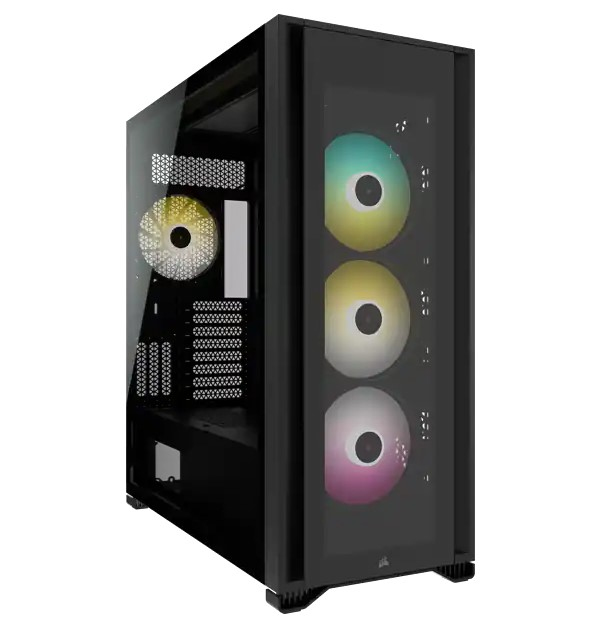 Corsair iCUE 7000X RGB - FT - E-ATX - Seitenteil mit Fenster (gehärtetes Glas) - Schwarz, Ansicht 2