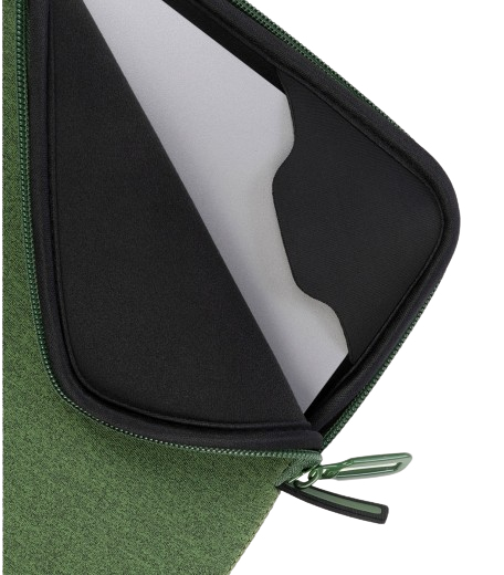 TUCANO Second Skin Melange Neopren Notebook Sleeve 15 - 16 Zoll moosgrün - Voraus, Ansicht 4