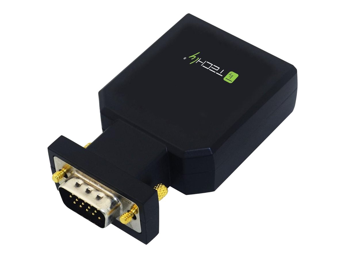 Techly Videoadapter - HD-15 (VGA), Mini-Stecker, Micro-USB Typ B zu HDMI weiblich, Ansicht 4