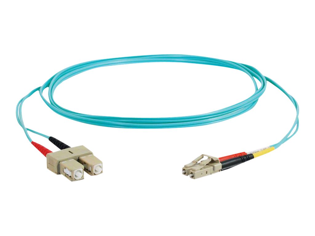C2G LC-SC 10Gb 50/125 OM3 Duplex Multimode PVC Fiber Optic Cable (LSZH), Ansicht 3
