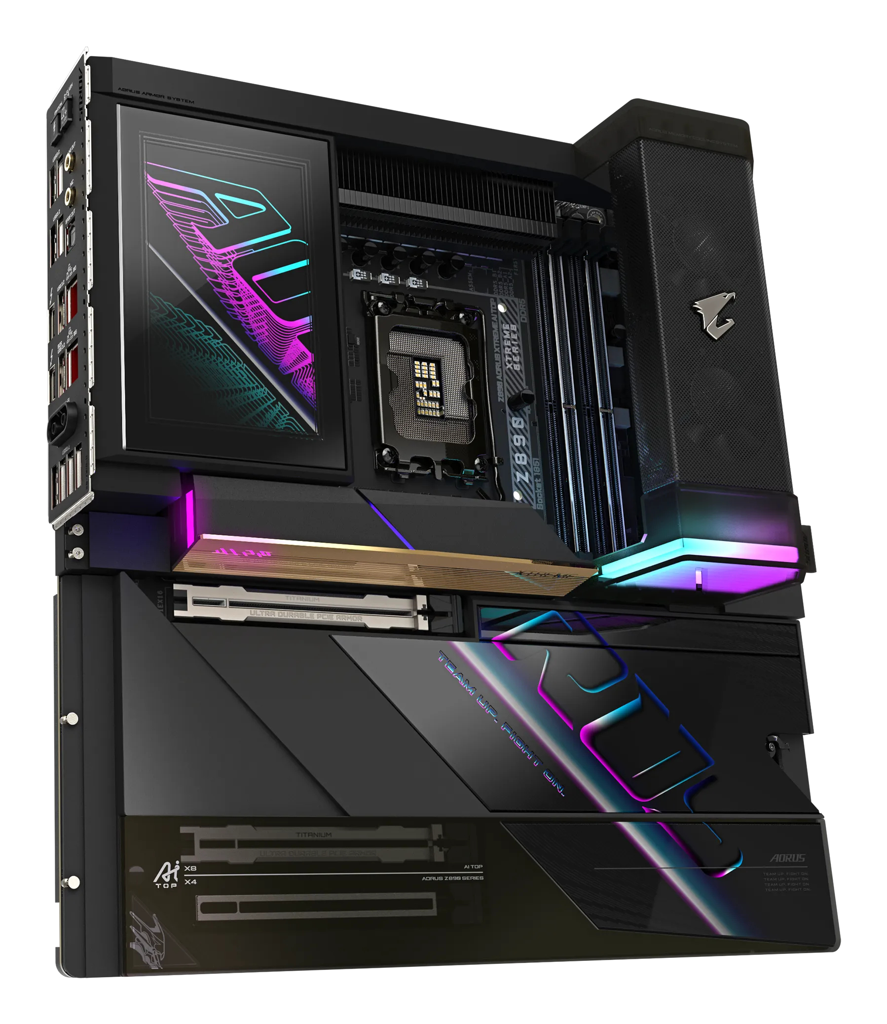 Gigabyte AORUS Z890 A XTREME AI TOP - Motherboard - E-ATX - LGA1851-Sockel - Z890 Chipsatz - USB4, USB 3.2 Gen 2, Ansicht 4