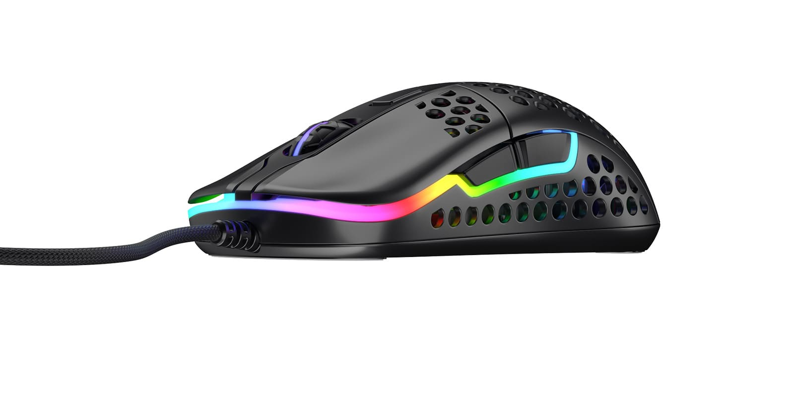 Cherry XTRFY M42 RGB, Beidhändig, Optisch, USB Typ-A, 16000 DPI, Schwarz