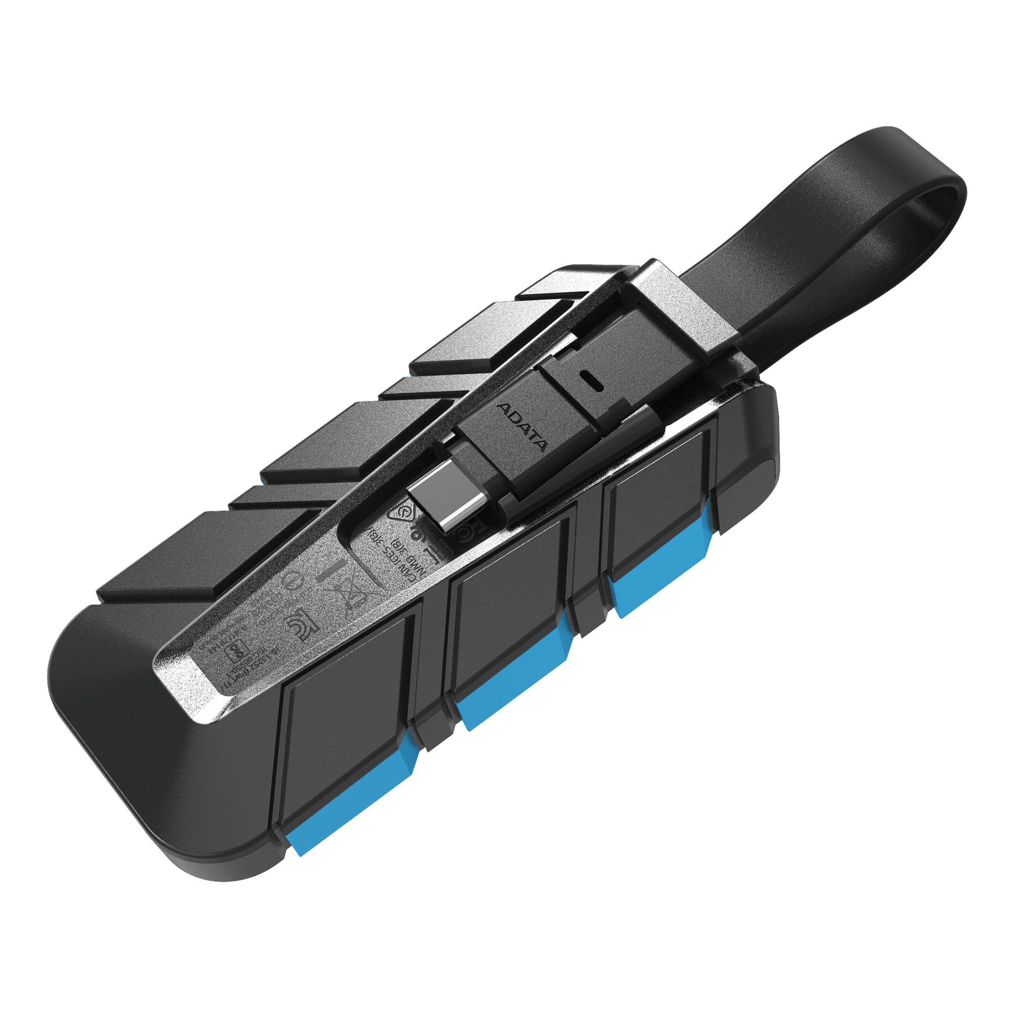 ADATA Externe SSD SC740 Plug&Go blue 1050/1000 MIL.STD - 500 GB, Ansicht 3
