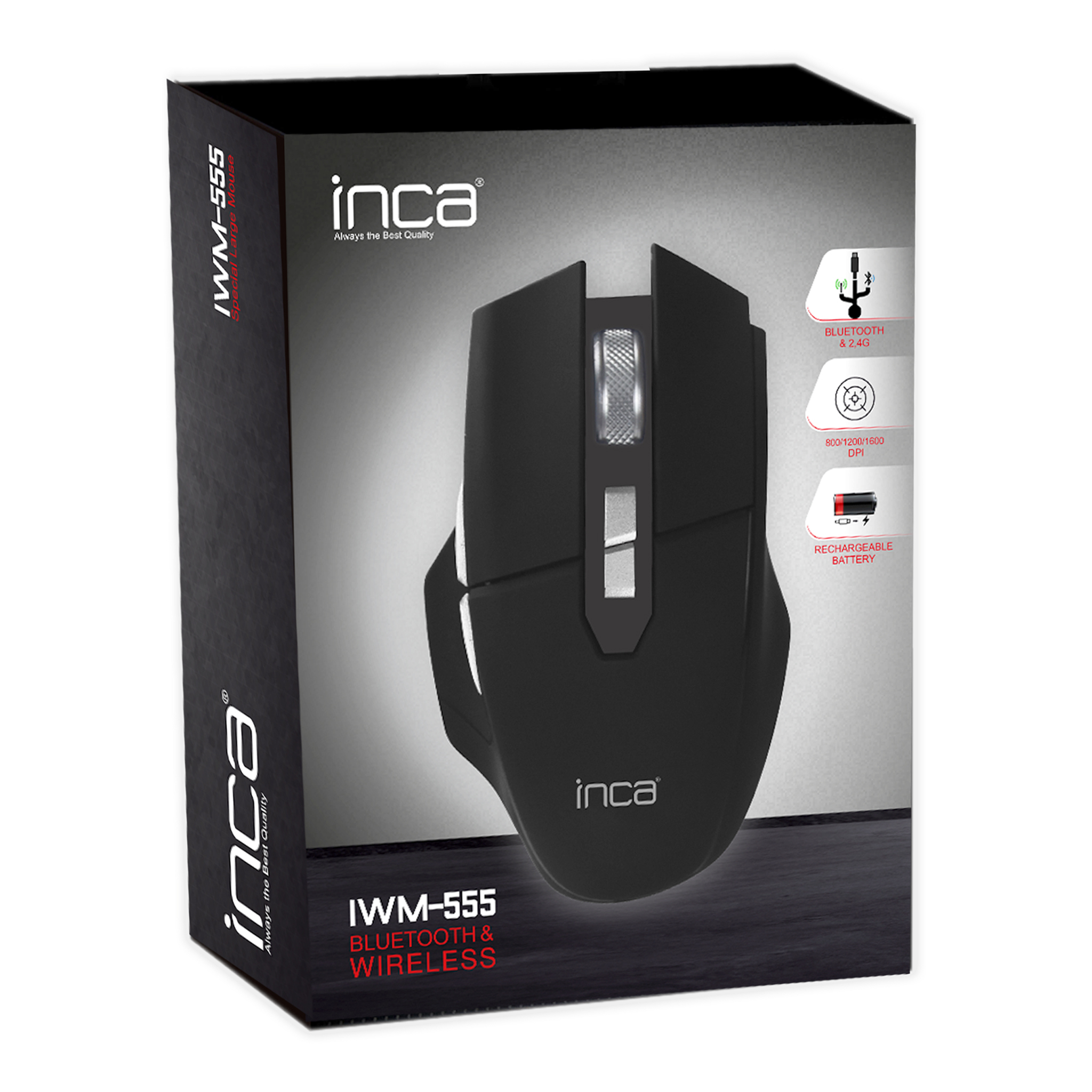 INCA IWM-555 - rechts - Bluetooth - Schwarz, Ansicht 4