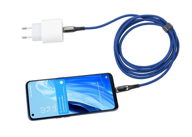 Troika Ladekabel SPEEDY XL blau - Kabel - Digital/Daten, Ansicht 4