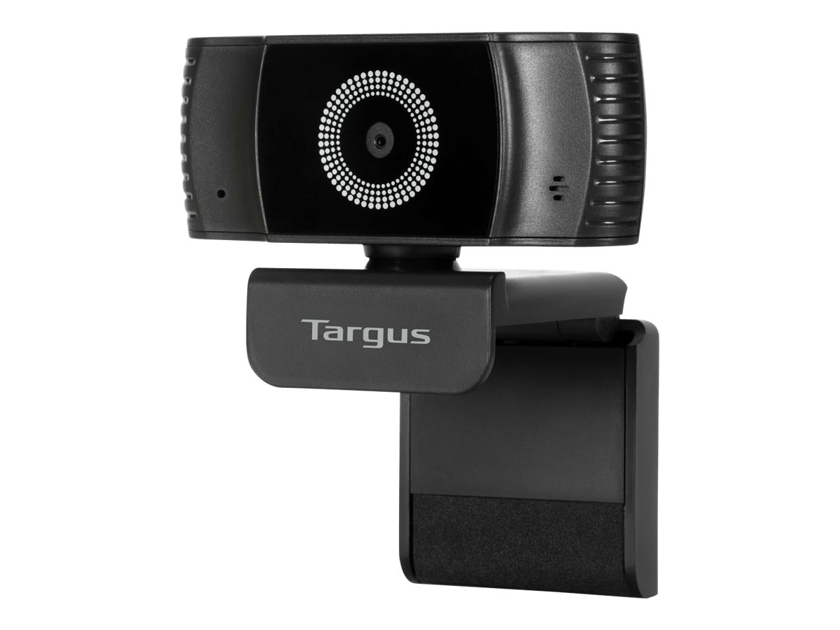 Targus Webcam Plus - Webcam - Farbe - 2 MP - 1920 x 1080 - 1080p - Audio - USB 2.0 - MJPEG, H.264, H.265