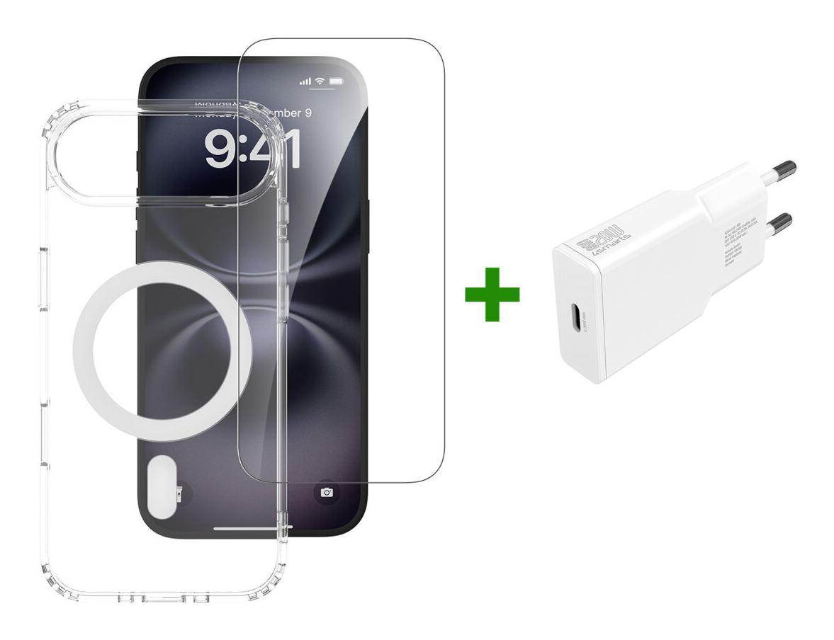 4smarts 3in1 Premium Starter Set für Apple iPhone Air MagSafe-kompatibel, Ansicht 4