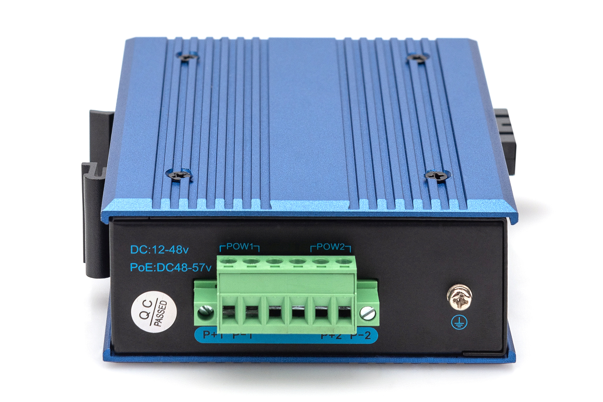 DIGITUS Industrial Gigabit PoE Media Converter PSE, RJ45, SFP, Ansicht 3