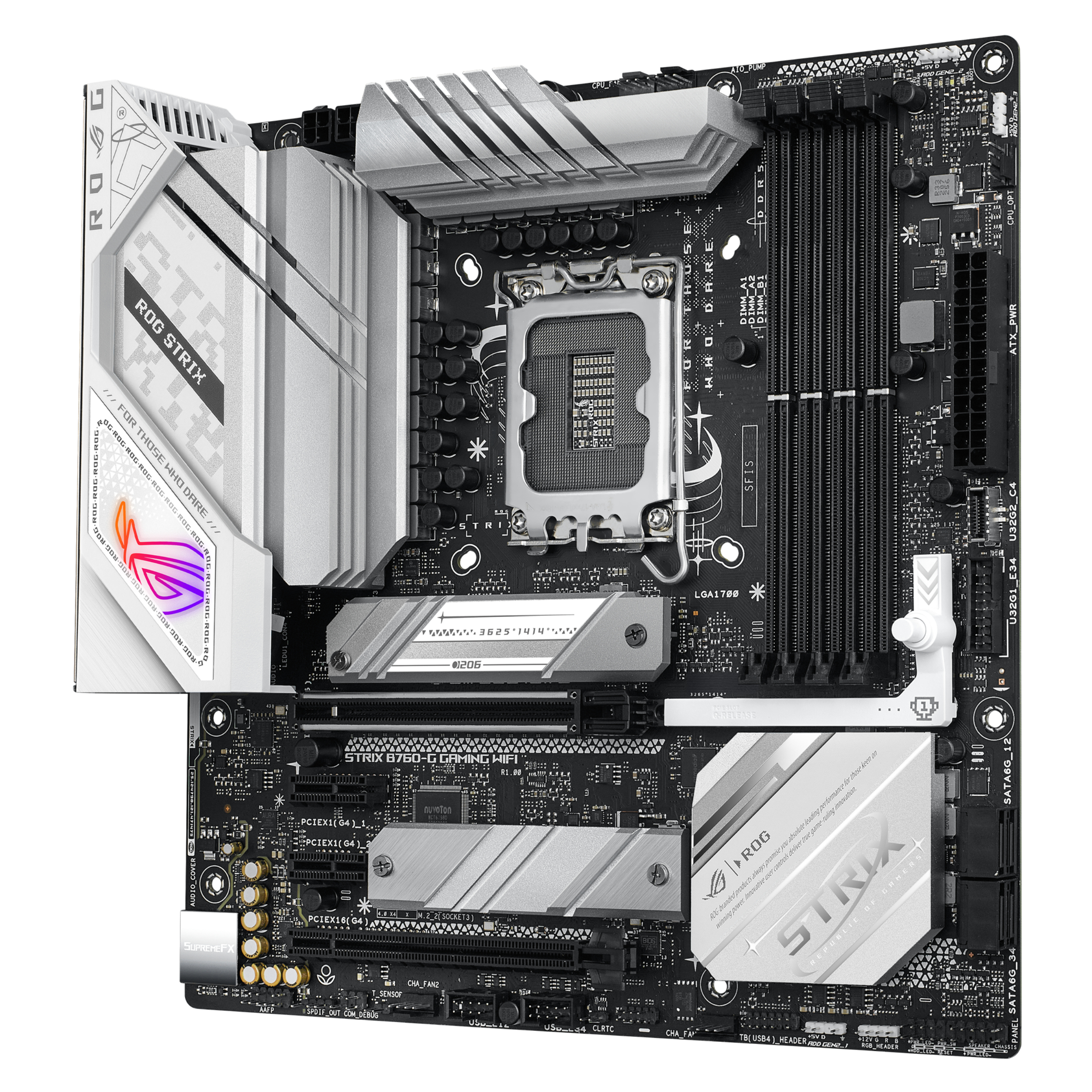 ASUS ROG STRIX B760-G GAMING WIFI - Motherboard - micro ATX - LGA1700-Sockel - B760 Chipsatz - USB 3.2 Gen 1, Ansicht 2