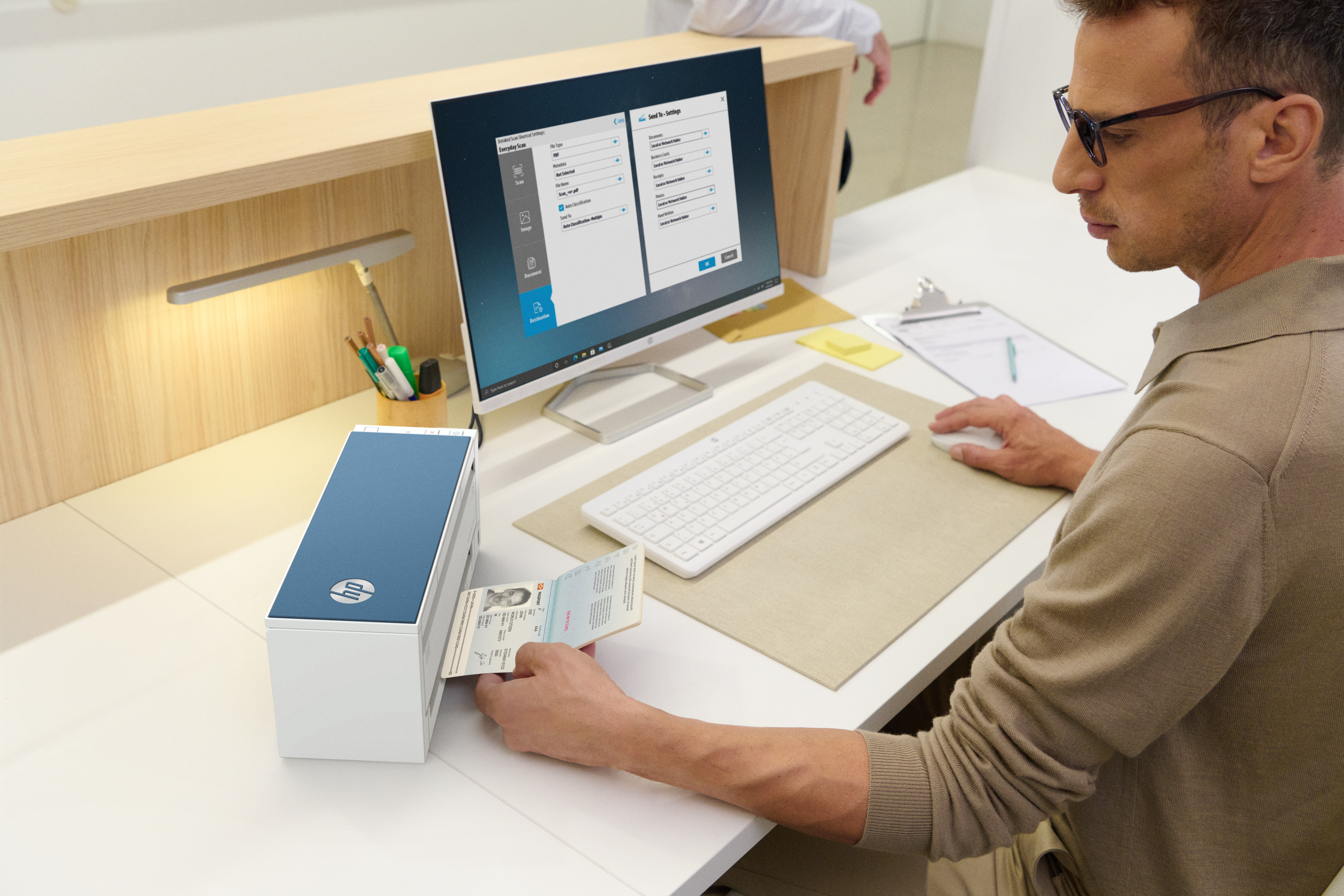 HP Scanjet Pro 4200 s1 - Dokumentenscanner - Duplex - 216 x 5842 mm - 1200 dpi x 1200 dpi, Ansicht 2