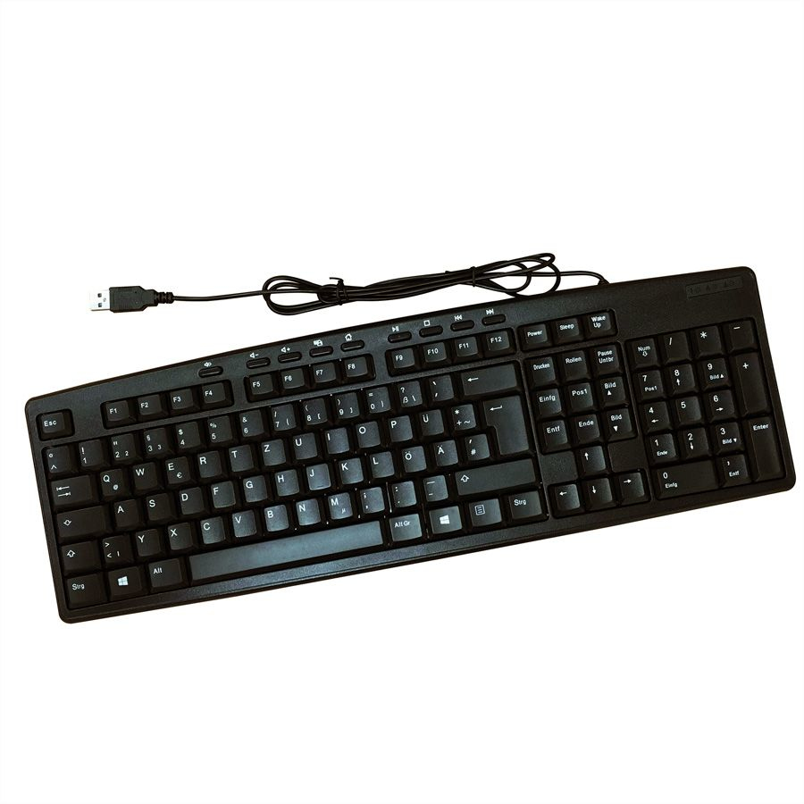 ROLINE Multimedia - Tastatur - USB - TL: Deutsch, QWERTZ, Ansicht 3