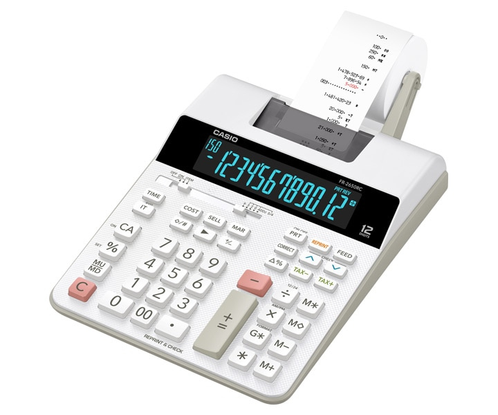 Casio FR-2650RC - Druckrechner - LCD - 12 Stellen, Ansicht 2