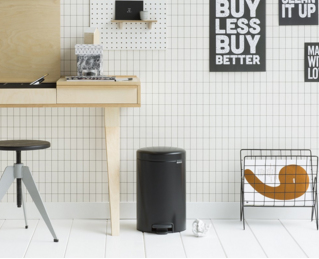 Brabantia 113741 - 12 l - Rund - Schwarz - Kunststoff - Terrasse - 24 cm, Ansicht 4