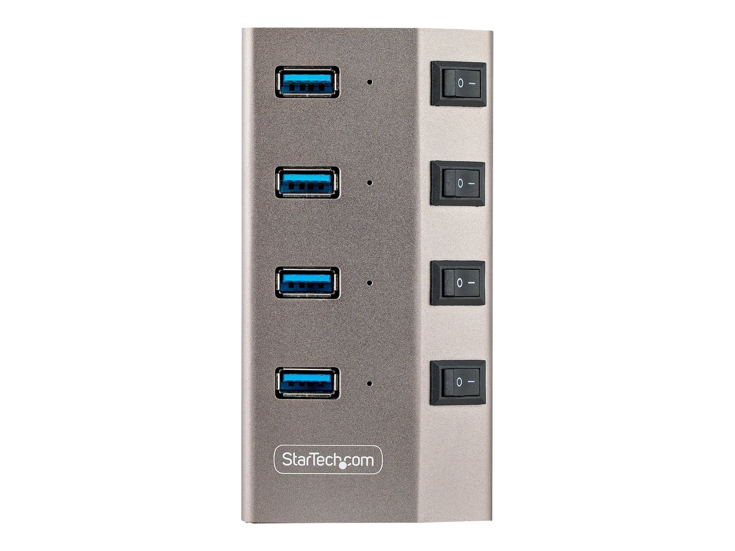 StarTech.com 4-Port Self-Powered USB-C Hub with Individual On/Off Switches, USB 3.0 5Gbps Expansion Hub, Ansicht 2