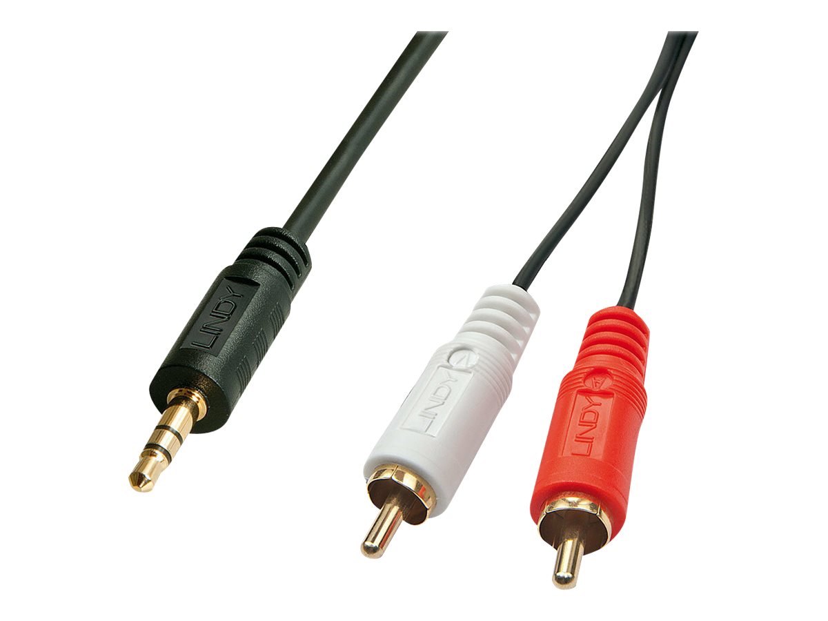 Lindy Premium - Audiokabel - RCA x 2 (M) bis Stereo Mini-Klinkenstecker (W)