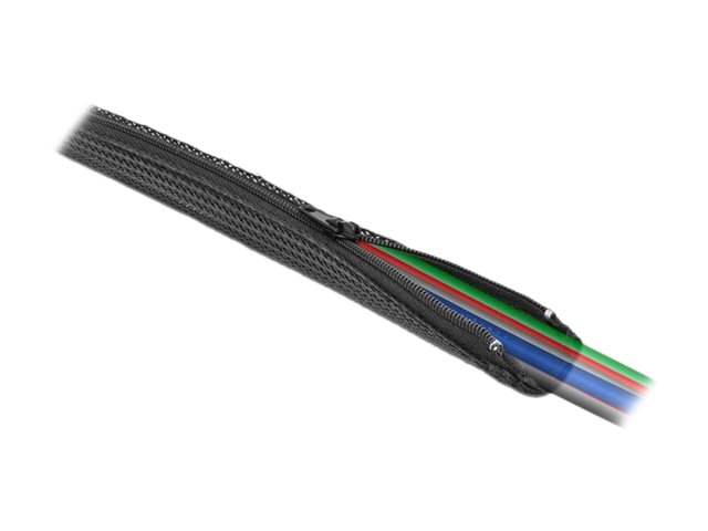 Delock Geflechtschlauch - 1 m - Schwarz, Ansicht 2