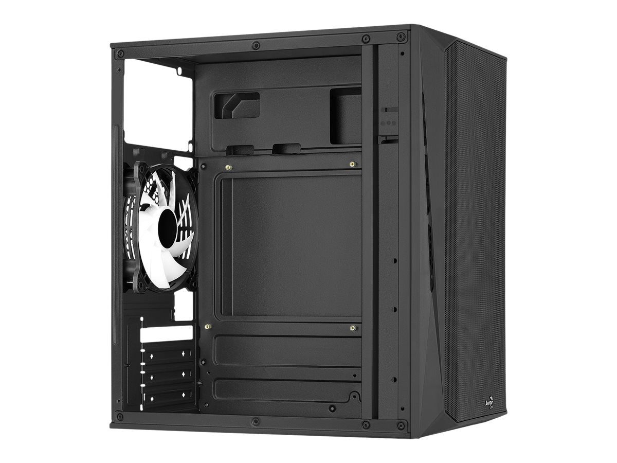 AEROCOOL ADVANCED TECHNOLOGIES AeroCool CS-107-A-BK-v2 - MT - micro ATX - Seitenteil mit Fenster (Acryl), Ansicht 3
