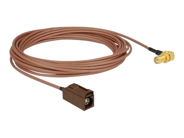 Delock Antennenkabel - FAKRA F-Stecker weiblich zu SMA männlich gewinkelt