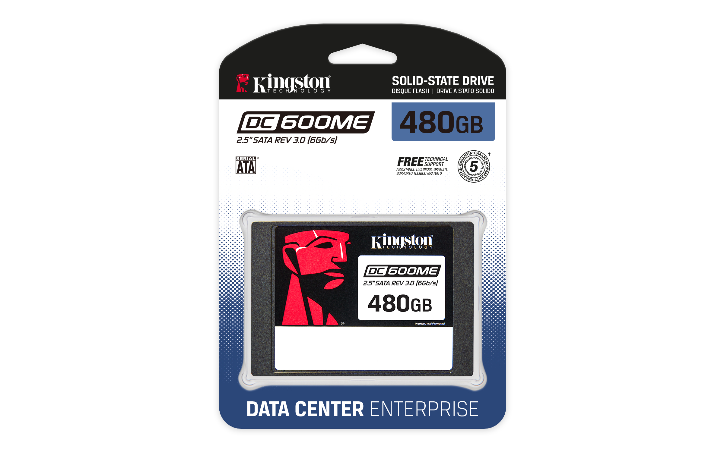 Kingston DC600ME - SSD - Mixed Use - verschl?sselt - 480 GB - intern - 2.5 (6.4 cm), Ansicht 3