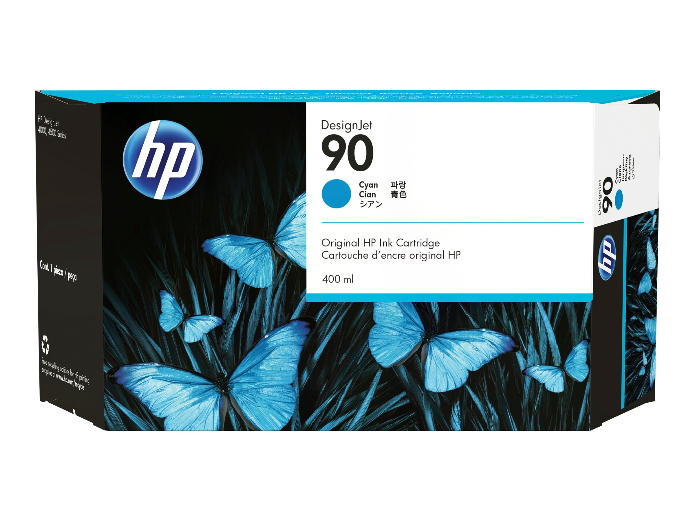 HP 90 - 400 ml - Cyan - Original - DesignJet - Tintenpatrone