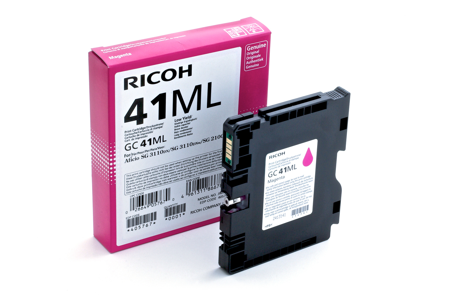 Ricoh GC 41ML - Low Yield - Magenta - original, Ansicht 2
