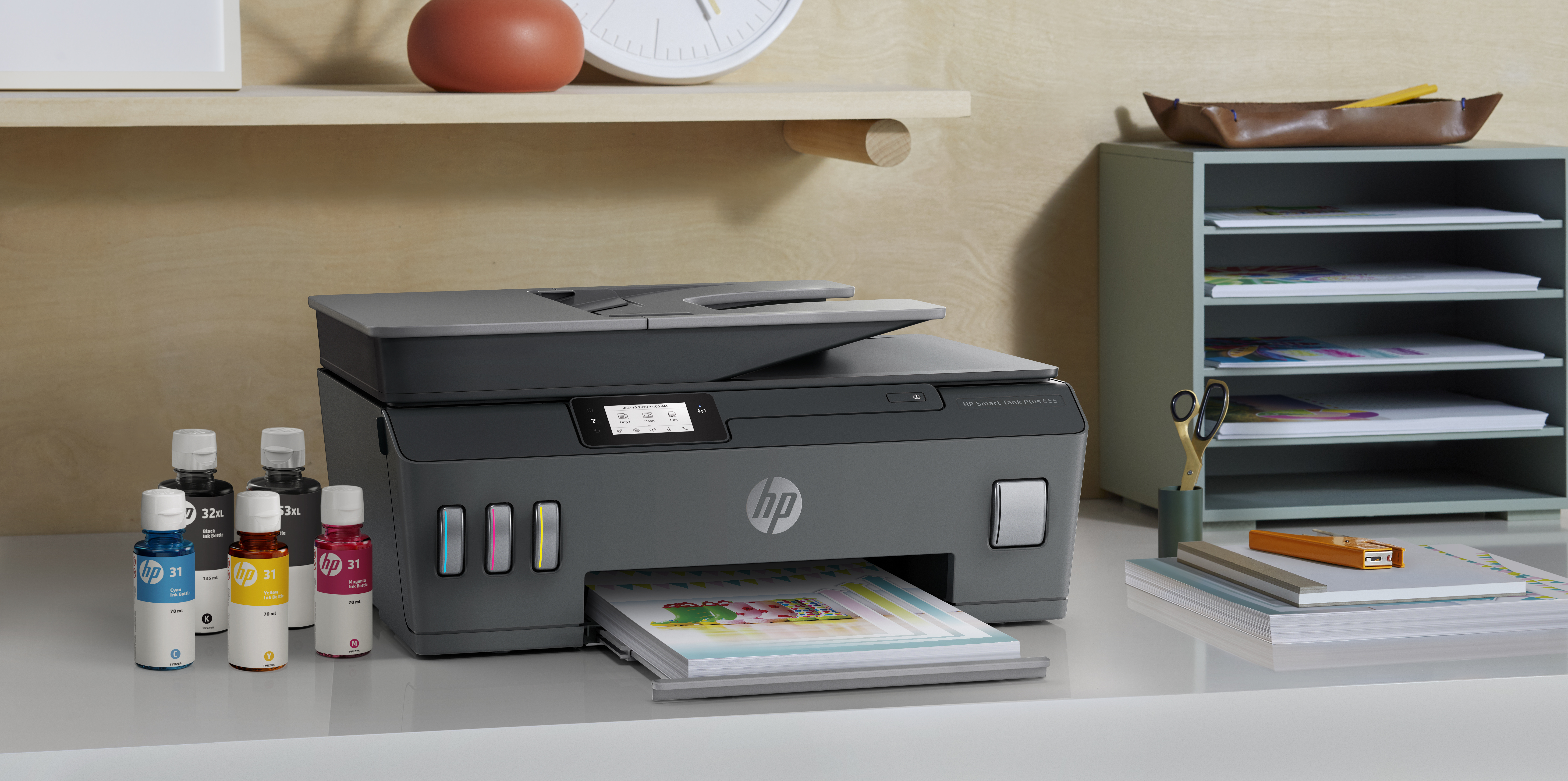 HP Smart Tank Plus 655 Wireless All-in-One - Multifunktionsdrucker - Farbe - Tintenstrahl - nachfüllbar - Legal, Ansicht 2
