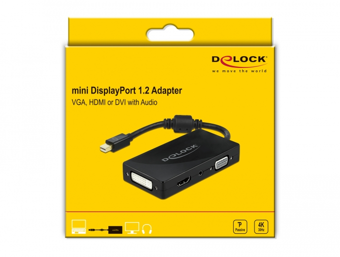 Delock Videoadapter - Mini DisplayPort männlich zu HD-15 (VGA), Ansicht 2