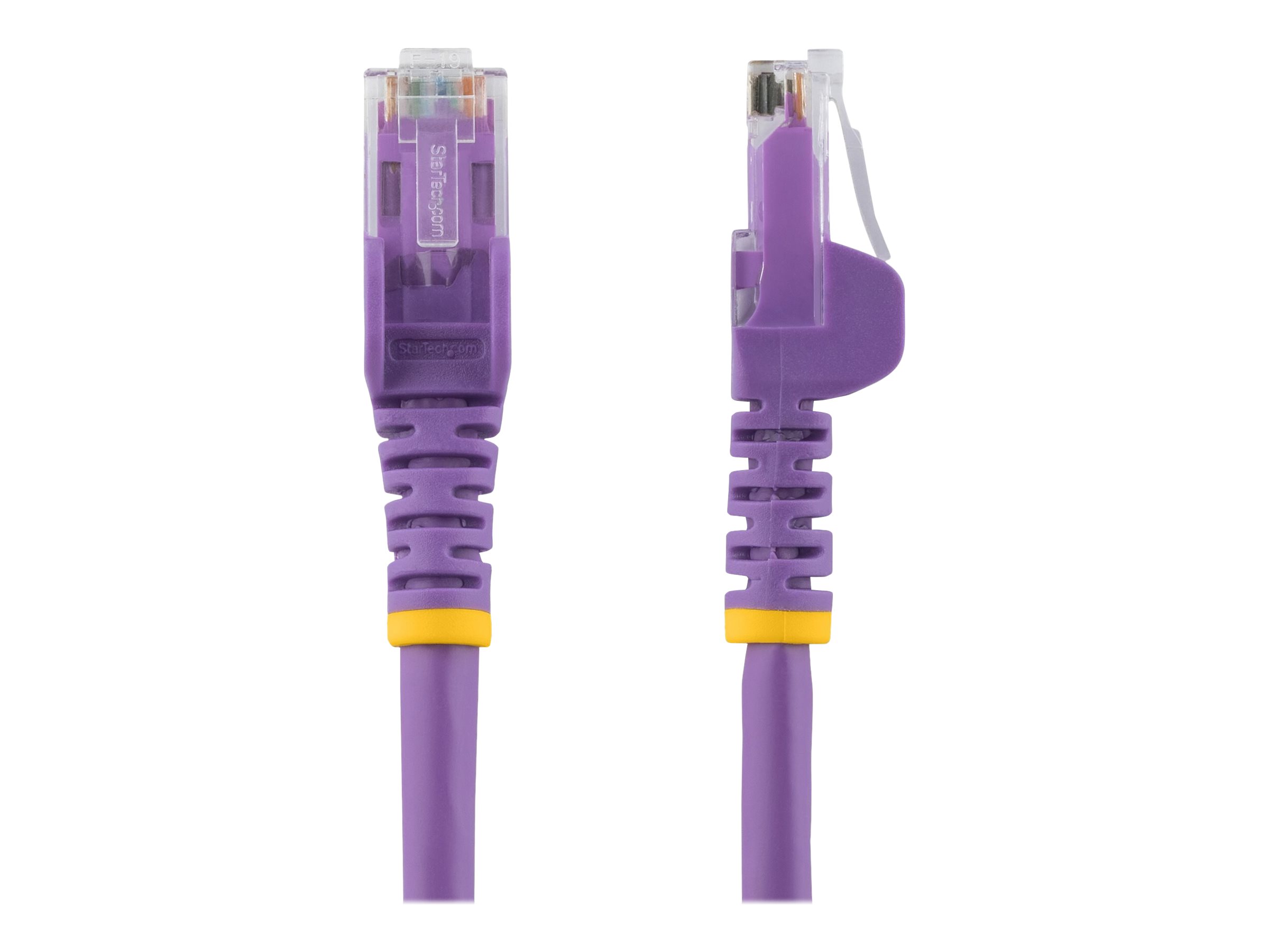 StarTech.com 10m CAT6 Ethernet Cable, 10 Gigabit Snagless RJ45 650MHz 100W PoE Patch Cord, CAT 6 10GbE UTP Network Cable w/Strain Relief, Purple, Wiring is UL Certified/TIA - Category 6 - 24AWG (N6PATC10MPL)