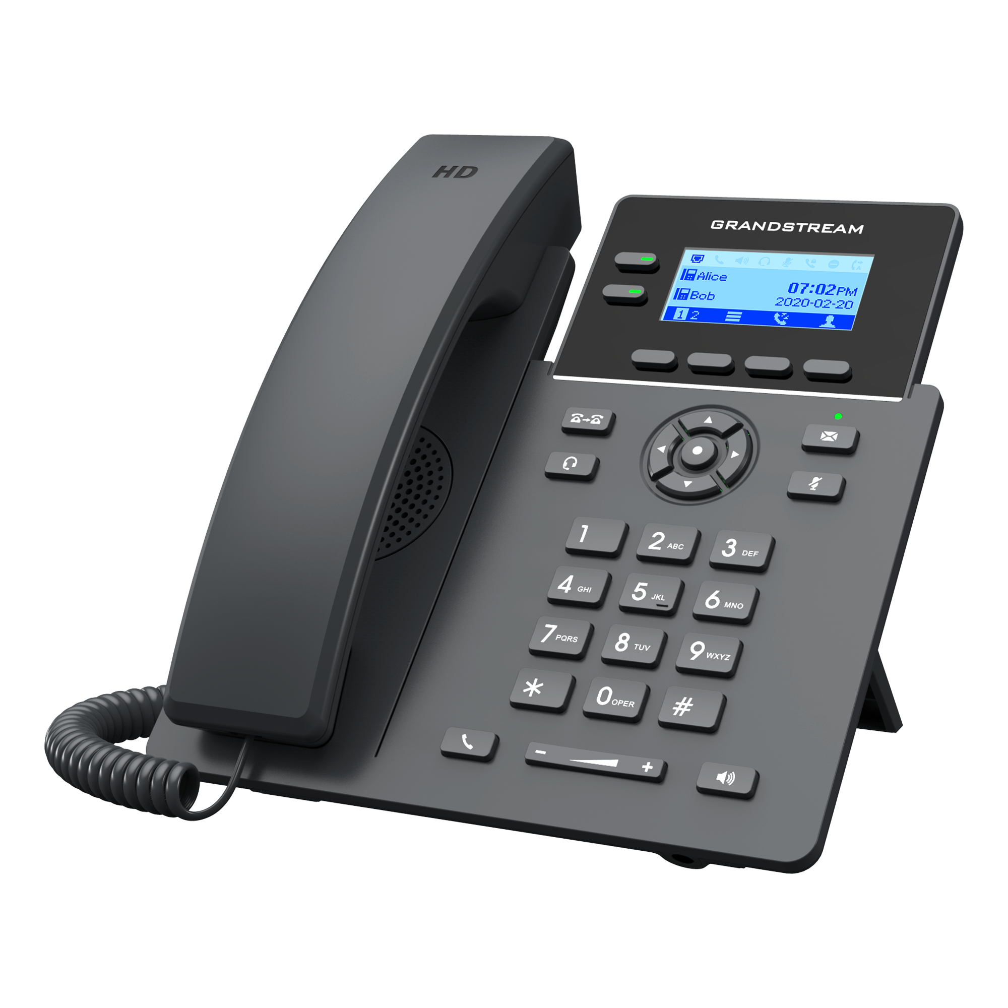 Grandstream GRP2602P - VoIP-Telefon - fünfwegig Anruffunktion, Ansicht 4