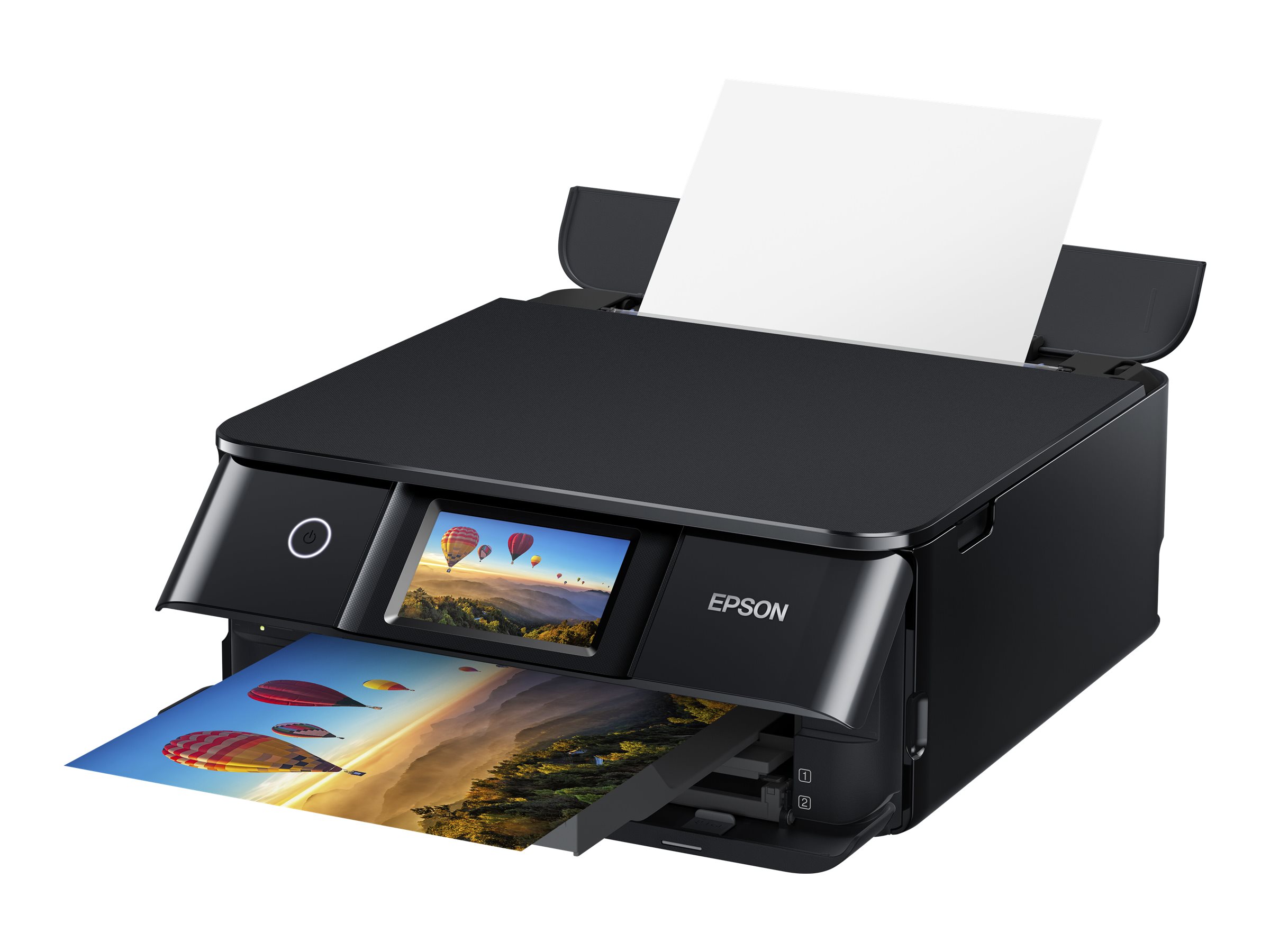 Epson Expression Photo XP-8700 - Multifunktionsdrucker - Farbe - Tintenstrahl - A4/Legal (Medien) - bis zu 9.5 Seiten/Min. (Drucken) - 100 Blatt - USB, Wi-Fi - Schwarz