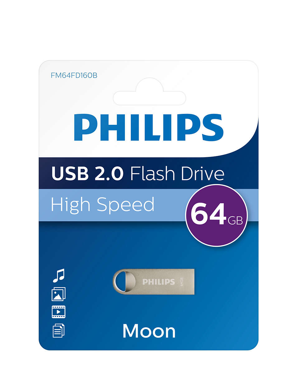 Philips FM64FD160B Moon edition 2.0 - USB-Flash-Laufwerk, Ansicht 2
