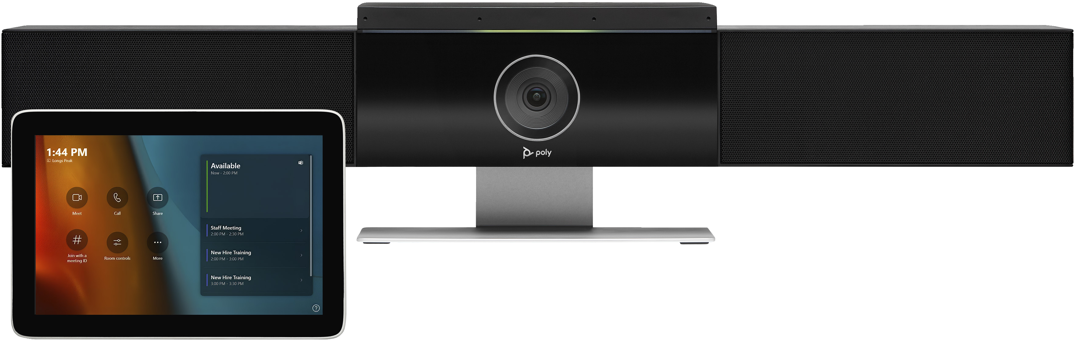 HP Poly - Microsoft Teams Rooms - Base Kit - Kit für Videokonferenzen (Poly GC8 Touchcontroller, HP Mini Conferencing, Ansicht 2