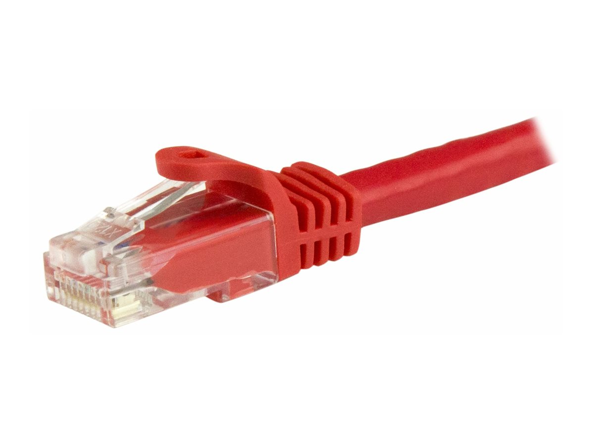 StarTech.com 2m CAT6 Ethernet Cable, 10 Gigabit Snagless RJ45 650MHz 100W PoE Patch Cord, CAT 6 10GbE UTP Network Cable w/Strain Relief, Red, Wiring is UL Certified/TIA - Category 6 - 24AWG (N6PATC2MRD)