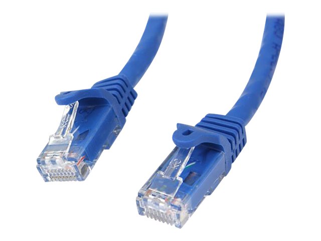 StarTech.com 5m CAT6 Ethernet Cable, 10 Gigabit Snagless RJ45 650MHz 100W PoE Patch Cord, CAT 6 10GbE UTP Network Cable w/Strain Relief, Blue, Wiring is UL Certified/TIA - Category 6 - 24AWG (N6PATC5MBL)