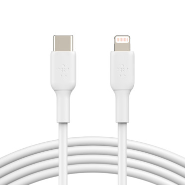 Belkin BOOST CHARGE - Lightning-Kabel - 24 pin USB-C männlich zu Lightning männlich - 1 m - weiß, Ansicht 2