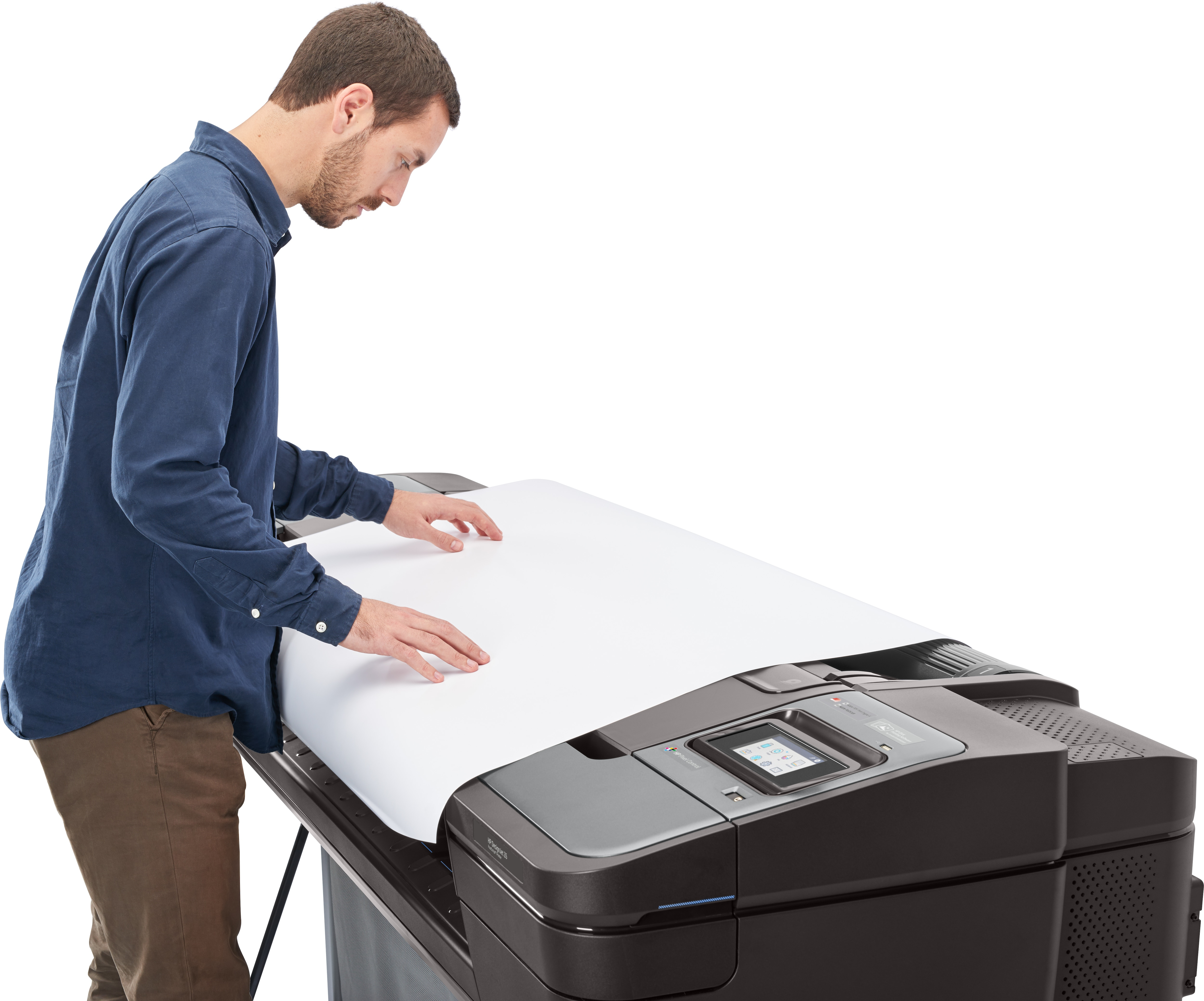 HP DesignJet Z6 PostScript - 610 mm (24) Großformatdrucker - Farbe - Tintenstrahl - Rolle (61 cm), Ansicht 2