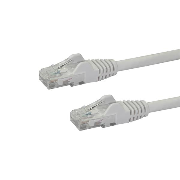 StarTech.com N6PATC10MWH, 10 m, Cat6, U/UTP (UTP), RJ-45, RJ-45, Weiß